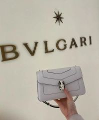 美品☆BVLGARI セルペンティフォーエバーホワイト ミニ バッグパック 