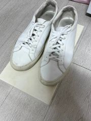 Theory セオリー レザースニーカー シボ加工 ホワイト 革 39 - メルカリ