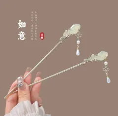 (新品) 各種かんざし出品／チマチョゴリ 花嫁 横差し 簪（かんざし）玉 花 かんざし 髪ピン