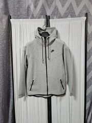00s~ NIKE テックフリース 海外ukドリル テック系 グレー メンズM