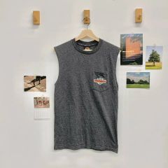 ジービースポーツ ハーバード大学 メルトン レザースリーブ カレッジ L