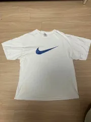 ヴィンテージ 90s NIKE ブルー BIG スウッシュ Tシャツ