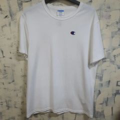 90s Champion アームボーダー 長袖Tシャツ 刺繍ロゴ チャンピオン 