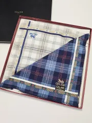 Celine セリーヌ メンズ CHECK刺繍 ハンカチ セット