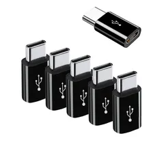 TRkin Type-CアダプタMicro USB（メス）to Type-Cアダプタ高速転送変換コネクタSwitchコネクタGalaxy S 9/S 8/A 3、Macbook Pro、Nexus 5 X/6 PなどAndroid多機種（ブラック）