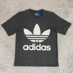 美品】90s アディダス 銀タグ トレフォイル Tシャツ L 黒 常田大希