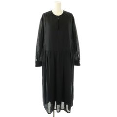 美品】ドゥロワー Drawer シルク ドット パフスリーブ ワンピース
