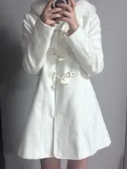 セシルマクビー ファーコート 白