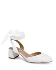 バッジェリーミシュカ レディース シューズ パンプス Badgley Mischka Womens Ofelia Pumps White Fabric ホワイト