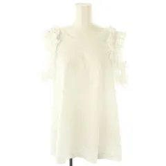 メイメイジェイ MEIMEIJ フリルTシャツ カットソー オープンショルダー 40 白 ホワイト /AT ■OS
