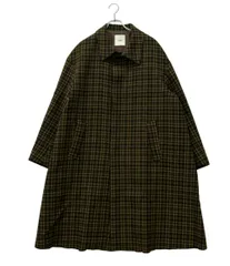 クラネ チェスターコート スナップボタン チェック柄 スタンドフォールカラービッグシルエットコート 27101-0051 メンズ SIZE 2 (M) CLANEのサムネイル