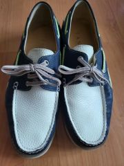 Original SEBAGO ブルー ホワイト 25.5-26cm箱なし - メルカリ