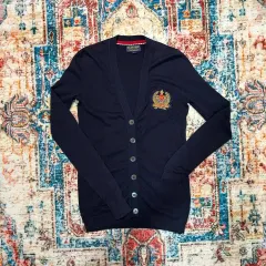 S POLO JEANS CO. ポロジーンズカンパニー ロゴ パッチ カーディガン