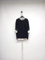 ドゥロワー バルーンスリーブカットソー ririジップ 刺繍 2 ホワイト 