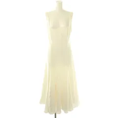 ザラ ZARA フレアワンピース ミモレ ロング ノースリーブ XS 白 ホワイト /AT ■OS