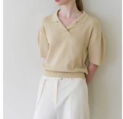 トゥモローランド パールメッシュポロシャツ風ニット - メルカリ