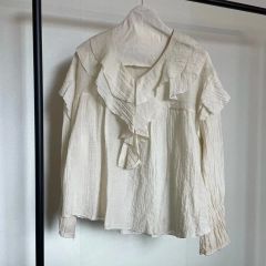 極美品✨ソロヴ チャイナボタン ワッシャー カンフーシャツ バック 
