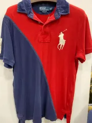 Mオススメ/唯一実物 ヴィンテージ ポロ ラルフローレン ビックポニー チーフキーフ カラーTシャツ
