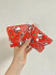 ハローキティ ハンドメイド カードウォレット レッド