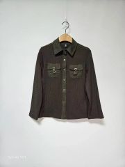 BURBERRY LONDON 七分袖 ブラウス ブルゾン リブシャツ - メルカリ