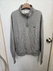 極美品 04年製】アディダス ハーフジップ 半袖Tシャツ US規格 2XL 