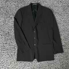 Y's For Men wool gabardine blazer 茶タグ 2 - メルカリ