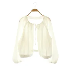 N.Natural Beauty Basic N.ナチュラルビューティーベーシック クロップドカーディガン 長袖 M ホワイト /DO ■OS