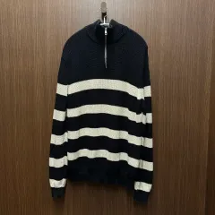 ザラ ハーフジップニット