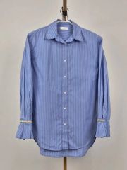 Americana✕JEANS FACTORY ブルーストライプドロストシャツ Americana✕JEANS FACTORY ブルーストライプドロストシャツ - メルカリ