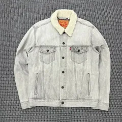 リーバイス グレー トラッカー シェルパ ジャケットのサムネイル