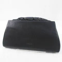 ジルスチュアート JILL STUART ハンドバッグ チェーン パーティーバッグ ブラック 黒系 レザー