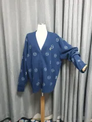 XL セルジオ タキ(TAKI・高山 りき) ロゴ パータン カーディガン ネイビーのサムネイル