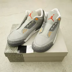 国内正規 NIKE ナイキ AIR JORDAN 3 RETRO Cool Grey エアジョーダン3 スニーカー クールグレー CT8532-012 US10.5 本物 2289Q♪