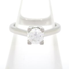 ハリーウィンストン 0.5ct 一粒ダイヤリング 箱・鑑定書付き - メルカリ