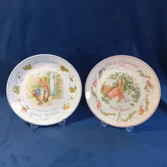 ウェッジウッド Wedgwood ピーターラビット  1995限定プレート ２皿 箱付きのサムネイル