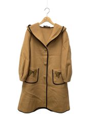 新品】エムズグレイシー チェック柄 リバーシブルコート 38 ノーカラー
