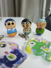 クレヨンしんちゃん マトリョーシカ (3個)キーホルダー (2個)まとめ