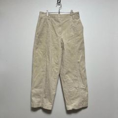 マーティーアンドサンズ 強撚リネンワークパンツ サイズ1 エクリュ