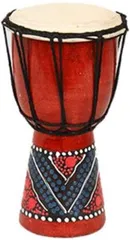 KINOKINO ジャンベ アフリカン ドラム 民族 楽器 打楽器 パーカッション ランダムカラー 約10cm (ランダムカラー 約10cm,  10cm)のサムネイル