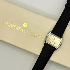 稼働品 箱付 ユニバーサルジュネーブ 811623 手巻き スクエア 角形 シルバー 希少 付属品 レディース フォーマル ドレス スイス ギフト プレゼント ヴィンテージ レトロ Universal Geneve ビンテージ お洒落 腕時計 高級感 A218のサムネイル