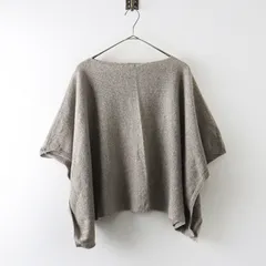 中川政七商店 ミノ mino サイフク ウールニットポンチョ プルオーバー ｜ベージュ系 トップス セーター【2400014942200】のサムネイル