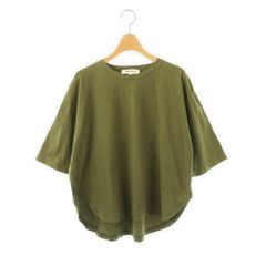 ENFOLD ソフト天竺 ヘキサゴン Tシャツ 38 ブラック ノースリーブ