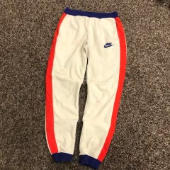 M NIKE フリース バイカラー トレーナー トラック パンツ