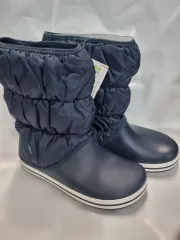 Crocs ウィンター ファーパフ ブーツ ネイビー 230 1個のサムネイル