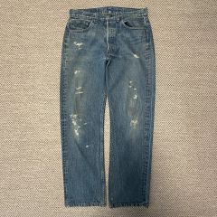 READYMADE 限定 RE JEANS 名作 デストロイ デニム パンツ - メルカリ