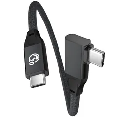【在庫処分】USB USB Type-C ケーブル 短い ケーブル USB 3.2 Gen 2X2 0.2m 20Gbps高速データ転送PD対応 100W/5A急速充電 4K/60Hz映像出力 l字 タイプc 超高耐久ナイロンiPhone16/ 15 C シリ