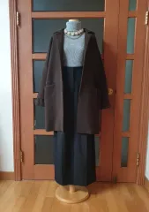 (送料無料-新品)STYLENANDA（スタイルナンダ）製作 ウール80% KARA（カラ）バイカラーコートのサムネイル