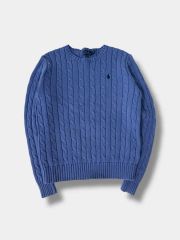 1点のみ】正規品 ポロラルフローレン 水色 Lサイズ 半袖 ケーブル