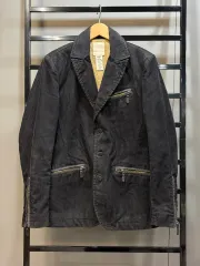 (95) DIESEL コーデュロイ ジッパールロイジャケット ブラック 6 9のサムネイル