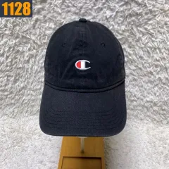 チャンピオン シグネチャー ロゴ ベースボールキャップ 帽子 ウール 黒